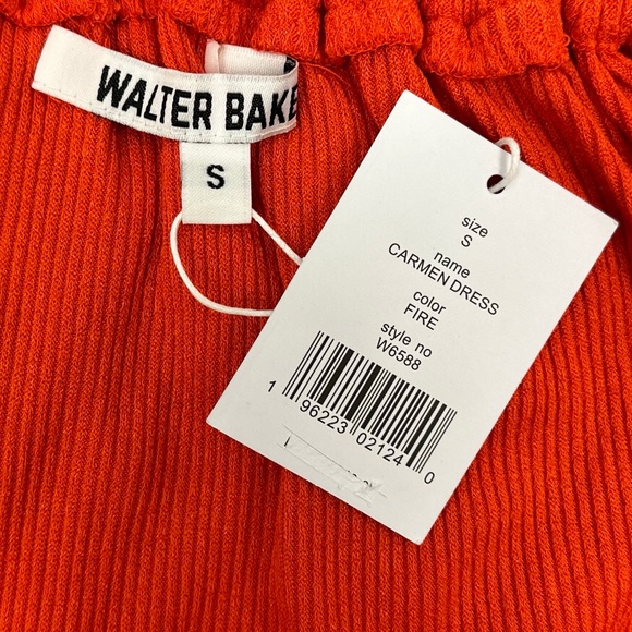 Walter Baker Carmen Ribbed Jersey Halterneck Midi Dress - Picture 13 of 15